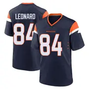 Men's Denver Broncos Dylan Leonard Navy Game Alternate Jersey By Nike