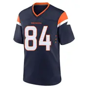 Men's Denver Broncos Dylan Leonard Navy Game Alternate Jersey By Nike