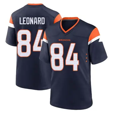 Men's Denver Broncos Dylan Leonard Navy Game Alternate Jersey