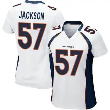 Women's Denver Broncos Tom Jackson White Game Jersey By Nike