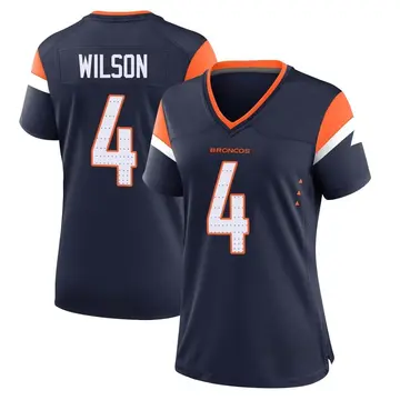 Women's Denver Broncos Zach Wilson Navy Game Alternate Jersey By Nike