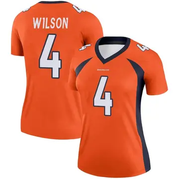 Women's Denver Broncos Zach Wilson Orange Legend Jersey By Nike