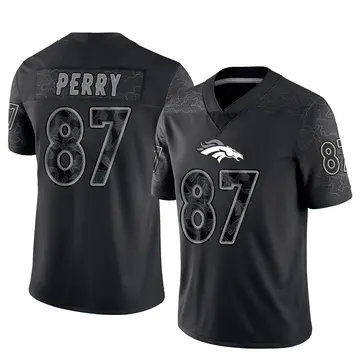 Youth Denver Broncos A.T. Perry Black Limited Reflective Jersey By Nike