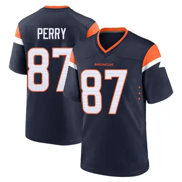 Youth Denver Broncos A.T. Perry Navy Game Alternate Jersey By Nike