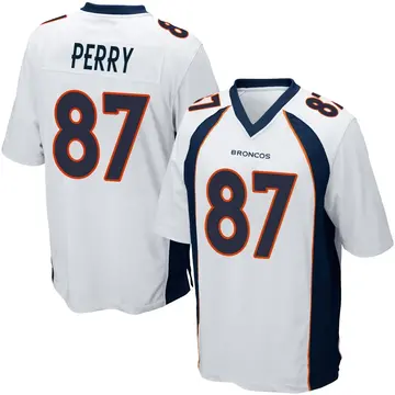 Youth Denver Broncos A.T. Perry White Game Jersey By Nike