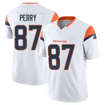 Youth Denver Broncos A.T. Perry White Limited Vapor F.U.S.E. Jersey By Nike