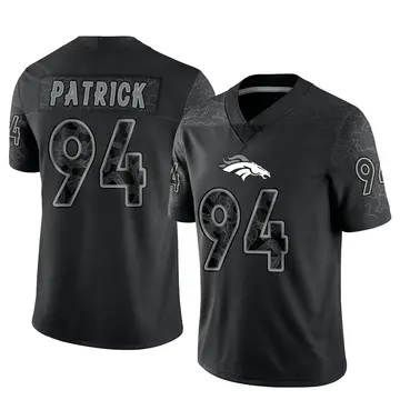 Youth Denver Broncos Aaron Patrick Black Limited Reflective Jersey By Nike