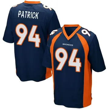 Youth Denver Broncos Aaron Patrick Navy Blue Game Alternate Jersey By Nike