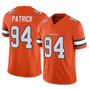 Youth Denver Broncos Aaron Patrick Orange Limited Vapor F.U.S.E. Jersey By Nike