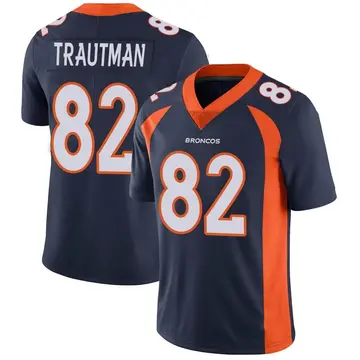 Youth Denver Broncos Adam Trautman Navy Limited Vapor Untouchable Jersey By Nike