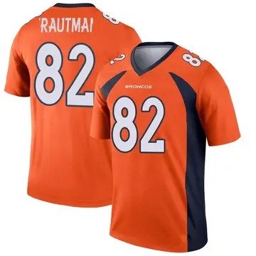 Youth Denver Broncos Adam Trautman Orange Legend Jersey By Nike