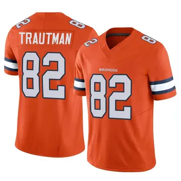 Youth Denver Broncos Adam Trautman Orange Limited Vapor F.U.S.E. Jersey By Nike