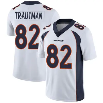 Youth Denver Broncos Adam Trautman White Limited Vapor Untouchable Jersey By Nike