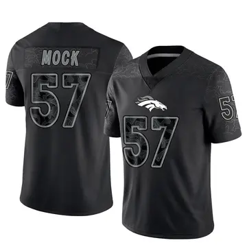 Youth Denver Broncos Alec Mock Black Limited Reflective Jersey By Nike