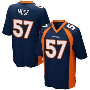 Youth Denver Broncos Alec Mock Navy Blue Game Alternate Jersey By Nike