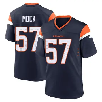 Youth Denver Broncos Alec Mock Navy Game Alternate Jersey By Nike