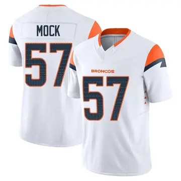 Youth Denver Broncos Alec Mock White Limited Vapor F.U.S.E. Jersey By Nike