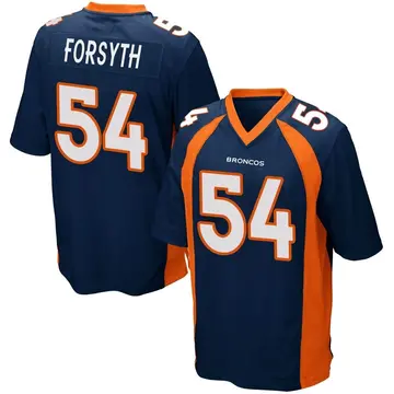 Youth Denver Broncos Alex Forsyth Navy Blue Game Alternate Jersey By Nike