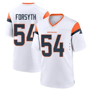 Youth Denver Broncos Alex Forsyth White Game 2nd Jersey By Nike