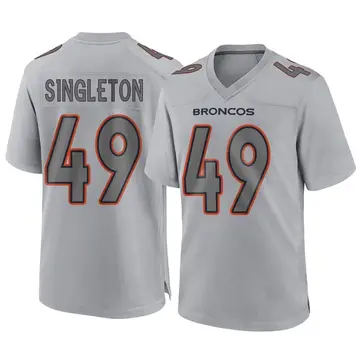 Youth Denver Broncos Alex Singleton Gray Game Atmosphere Fashion Jersey By Nike