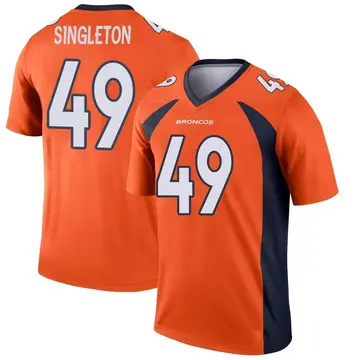 Youth Denver Broncos Alex Singleton Orange Legend Jersey By Nike