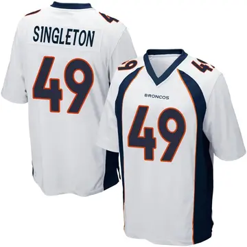 Youth Denver Broncos Alex Singleton White Game Jersey By Nike