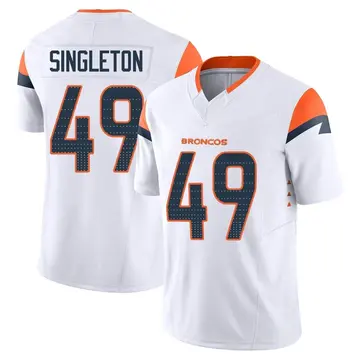 Youth Denver Broncos Alex Singleton White Limited Vapor F.U.S.E. Jersey By Nike