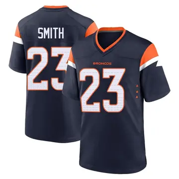 Youth Denver Broncos Andre Smith Navy Game Alternate Jersey By Nike