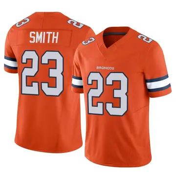 Youth Denver Broncos Andre Smith Orange Limited Vapor F.U.S.E. Jersey By Nike