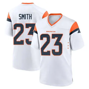 Youth Denver Broncos Andre Smith White Game 2nd Jersey By Nike