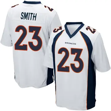 Youth Denver Broncos Andre Smith White Game Jersey By Nike