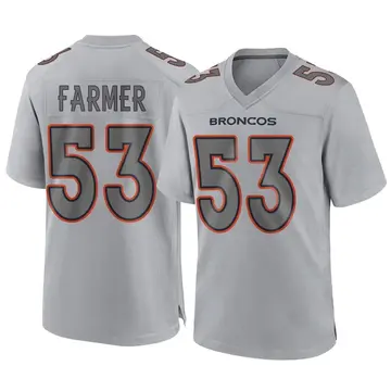 Youth Denver Broncos Andrew Farmer Gray Game Atmosphere Fashion Jersey By Nike