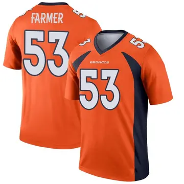 Youth Denver Broncos Andrew Farmer Orange Legend Jersey By Nike