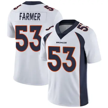 Youth Denver Broncos Andrew Farmer White Limited Vapor Untouchable Jersey By Nike