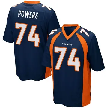 Youth Denver Broncos Ben Powers Navy Blue Game Alternate Jersey By Nike