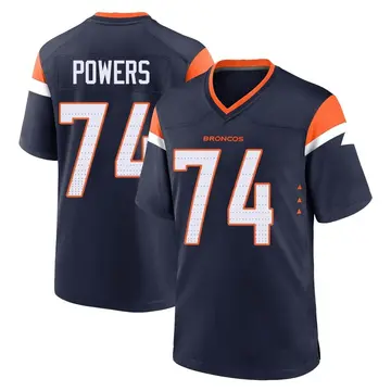 Youth Denver Broncos Ben Powers Navy Game Alternate Jersey By Nike