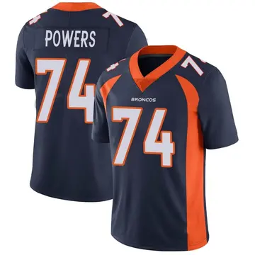 Youth Denver Broncos Ben Powers Navy Limited Vapor Untouchable Jersey By Nike