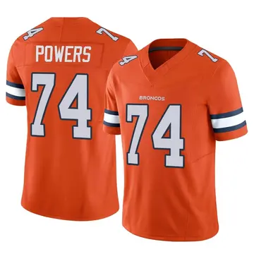 Youth Denver Broncos Ben Powers Orange Limited Vapor F.U.S.E. Jersey By Nike