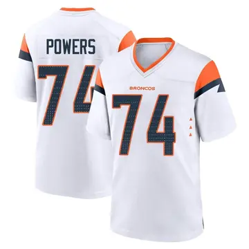 Youth Denver Broncos Ben Powers White Game 2nd Jersey By Nike