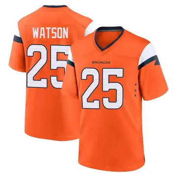 Youth Denver Broncos Blake Watson Orange Game Jersey By Nike