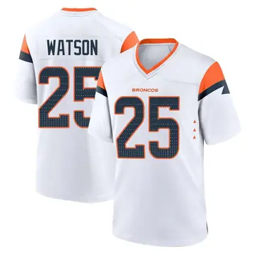 Youth Denver Broncos Blake Watson White Game 2nd Jersey By Nike