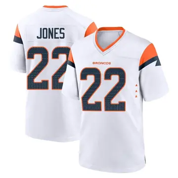 Youth Denver Broncos Brandon Jones White Game 2nd Jersey By Nike