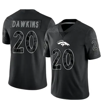 Youth Denver Broncos Brian Dawkins Black Limited Reflective Jersey By Nike