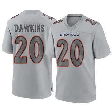 Youth Denver Broncos Brian Dawkins Gray Game Atmosphere Fashion Jersey By Nike