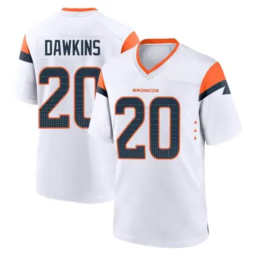 Youth Denver Broncos Brian Dawkins White Game 2nd Jersey By Nike