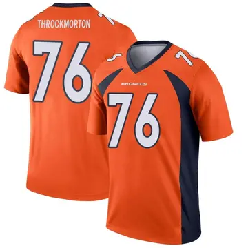 Youth Denver Broncos Calvin Throckmorton Orange Legend Jersey By Nike