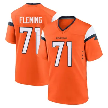 Youth Denver Broncos Cam Fleming Orange Game Jersey By Nike