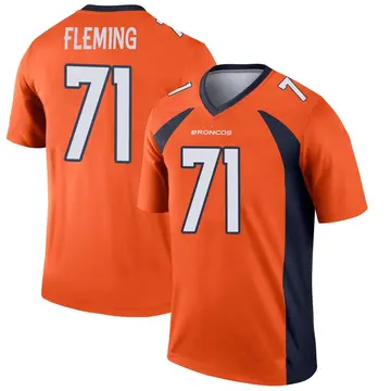 Youth Denver Broncos Cam Fleming Orange Legend Jersey By Nike