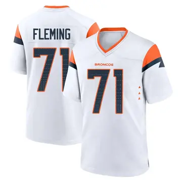 Youth Denver Broncos Cam Fleming White Game 2nd Jersey By Nike