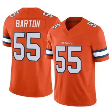 Youth Denver Broncos Cody Barton Orange Limited Vapor F.U.S.E. Jersey By Nike